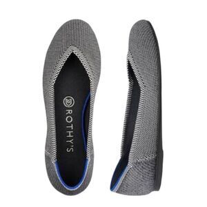 ROTHY'S The Flat In Cloud Gray Birdseye Size 6